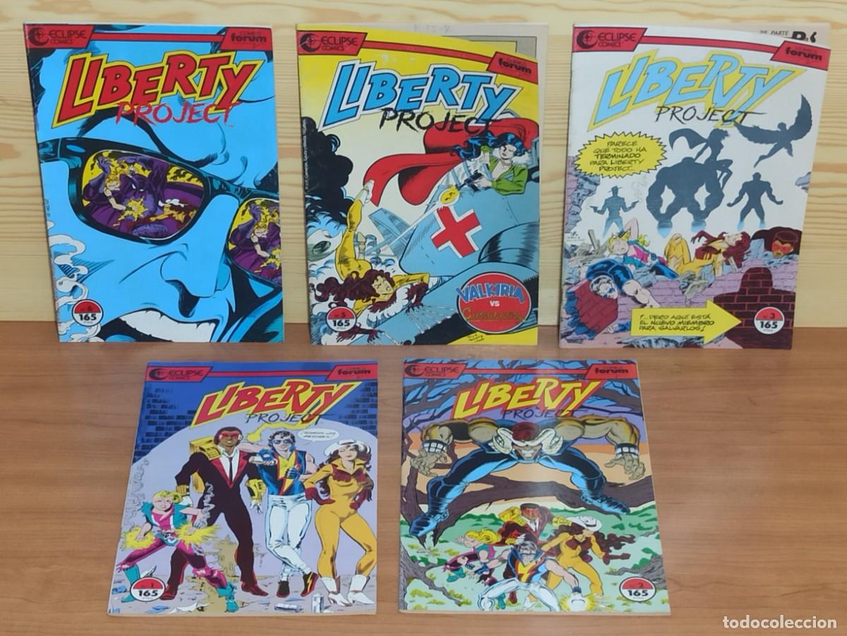 C&oacute;mics: LIBERTY PROJECT CINCO EJEMPLARES N&ordm; 1 2 3 5 6 ECLIPSE - 1990 FORUM EXCELENTE ESTADO. - Foto 1