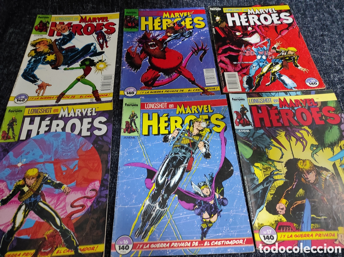 C&oacute;mics: MARVEL HEROES, LONGSHOT SAGA COMPLETA DE 6 N&Uacute;MEROS - Foto 1