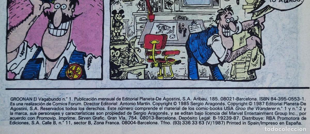C&oacute;mics: GROONAN EL VAGABUNDO DOS EJEMPLARES N&ordm;1 Y 2 - 1987 FORUM. - Foto 7