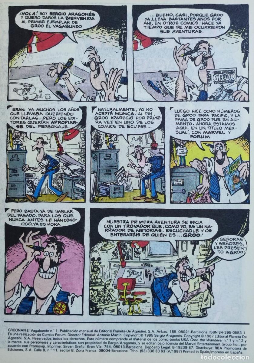 C&oacute;mics: GROONAN EL VAGABUNDO N&ordm;1 - 1987 FORUM. - Foto 5