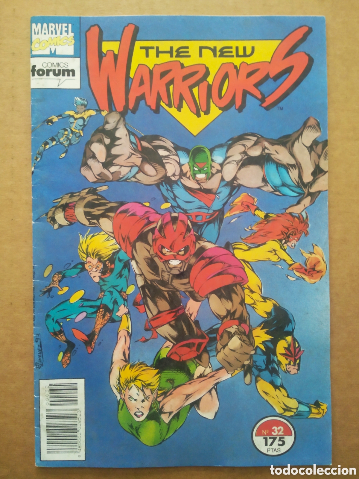 Comics: The New Warriors n&deg;32 (Forum, 1994). Por Nicieza y Buccellato. Con el Annual n&deg;2.