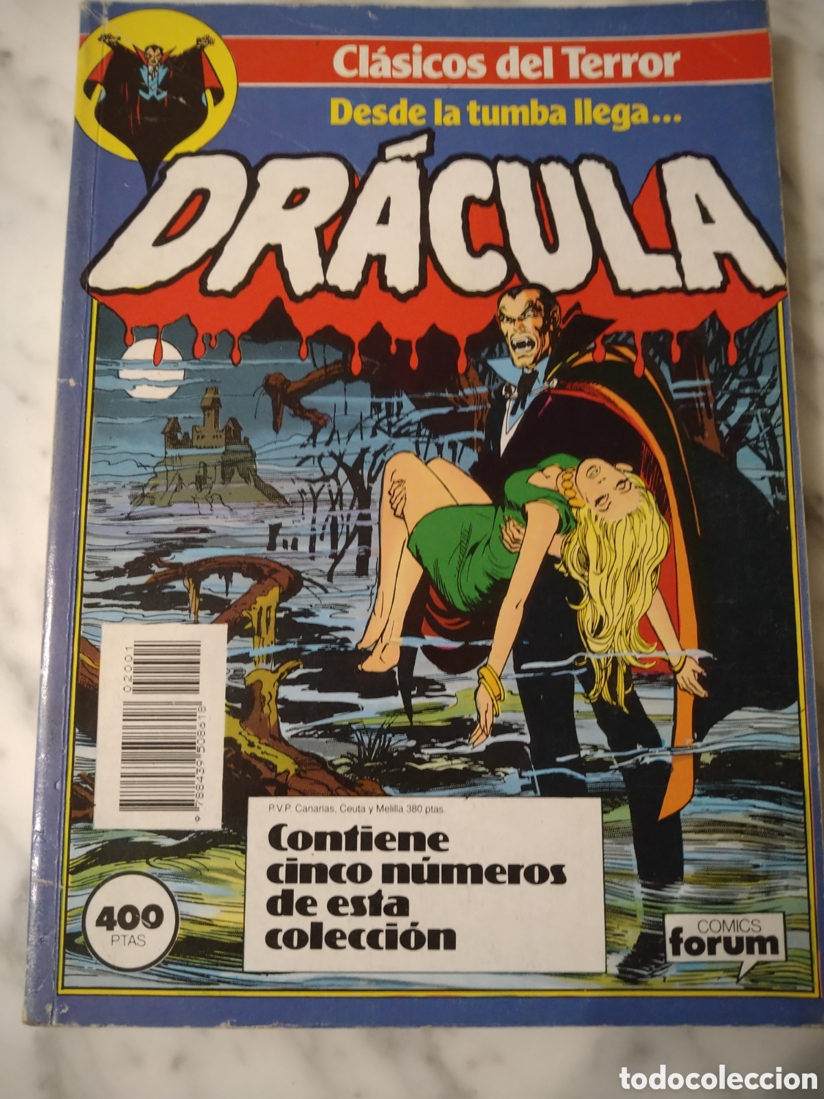 C&oacute;mics: Cl&aacute;sicos del Terror. DRACULA retapado n&deg;s 1 2 3 4 y 5 buen estado