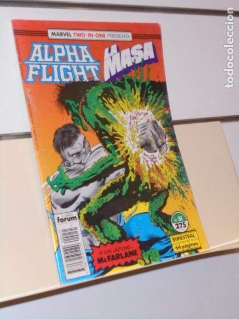 C&oacute;mics: ALPHA FLIGHT VOL. 1 N&ordm; 51 TWO IN ONE PRESENTA ALPHA FLIGHT Y LA MASA MARVEL - FORUM - Foto 1