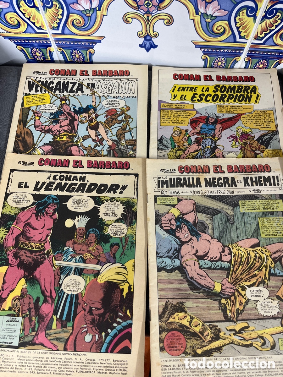 C&oacute;mics: Lote de CONAN EL B&Aacute;RBARO - Foto 1