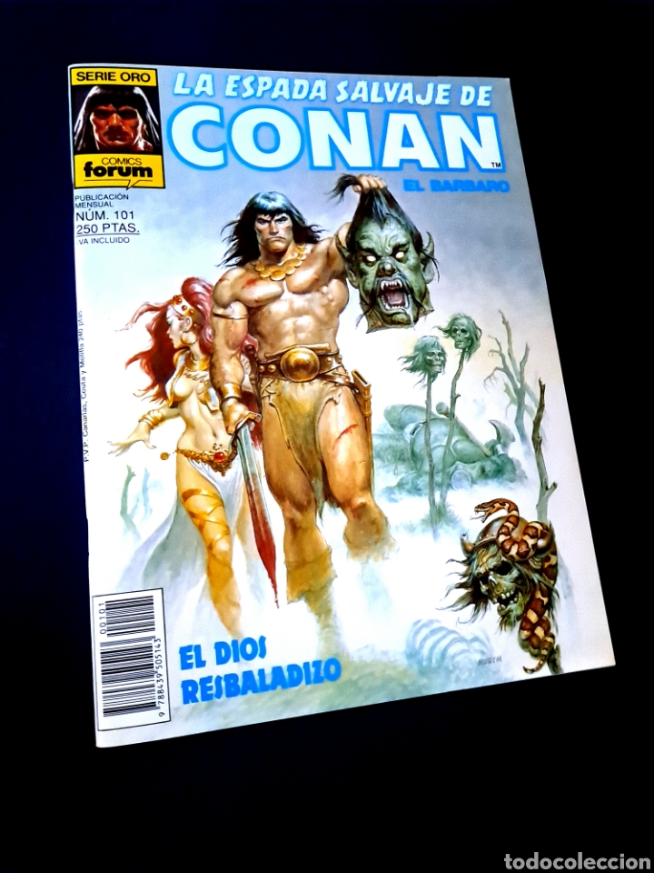 C&oacute;mics: EXCELENTE ESTADO LA ESPADA SALVAJE DE CONAN 101 SERIE ORO FORUM COMICS GRAPA - Foto 1