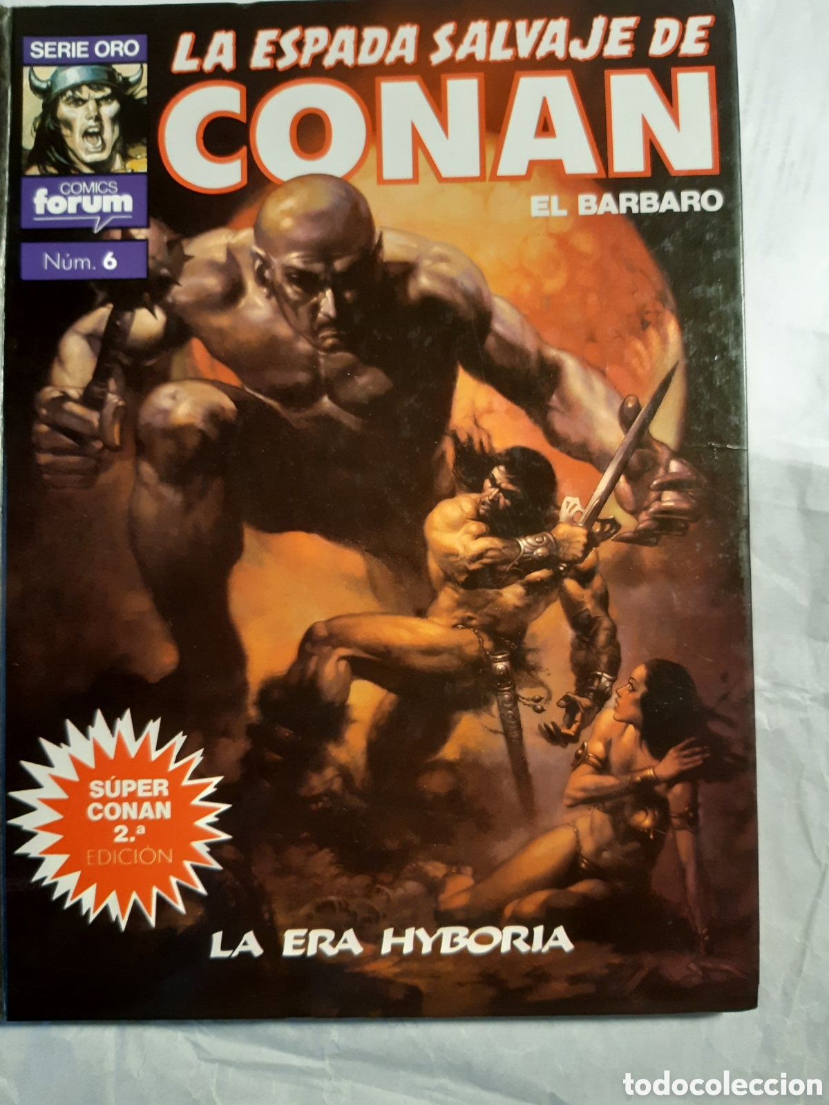 C&oacute;mics: SUPER CONAN 6 SERIE ORO 2 EDICION LA ESPADA SALVAJE DE CONAN - Foto 1