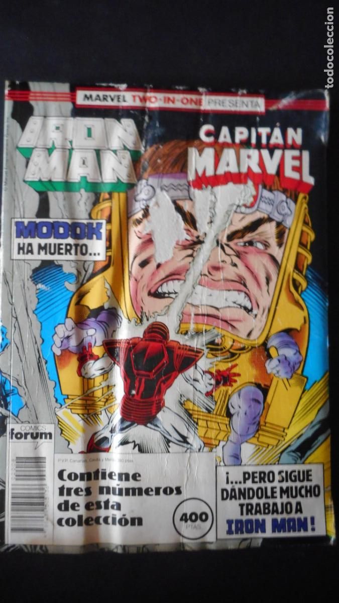 C&oacute;mics: MARVEL TWO IN ONE: IRON MAN Y CAPIT&Aacute;N MARVEL / C-18 - Foto 1