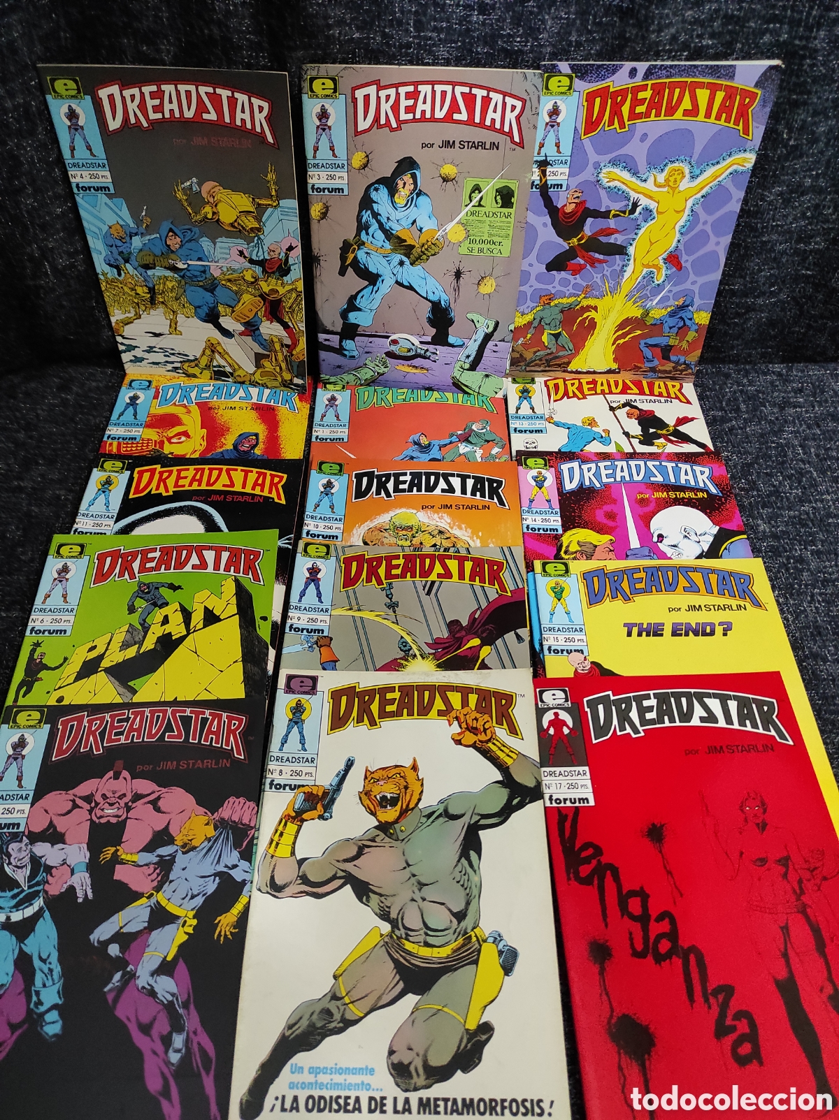C&oacute;mics: DREADSTAR, JIM STARLIN -LOTE DE 15 EJEMPLARES - SEGUNDA EDICION