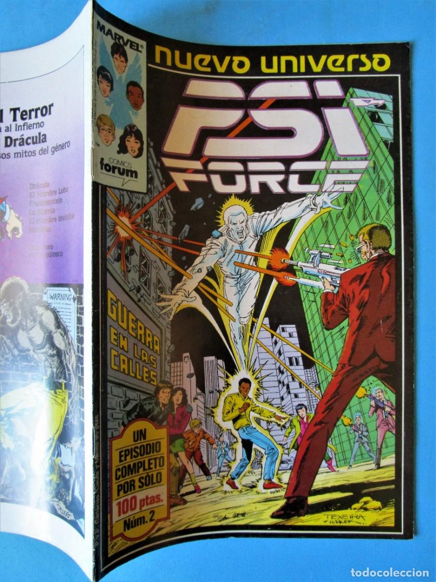 C&oacute;mics: PSI FORCE N&ordm; 2 - NUEVO UNIVERSO MARVEL - FORUM 1988 - Foto 2