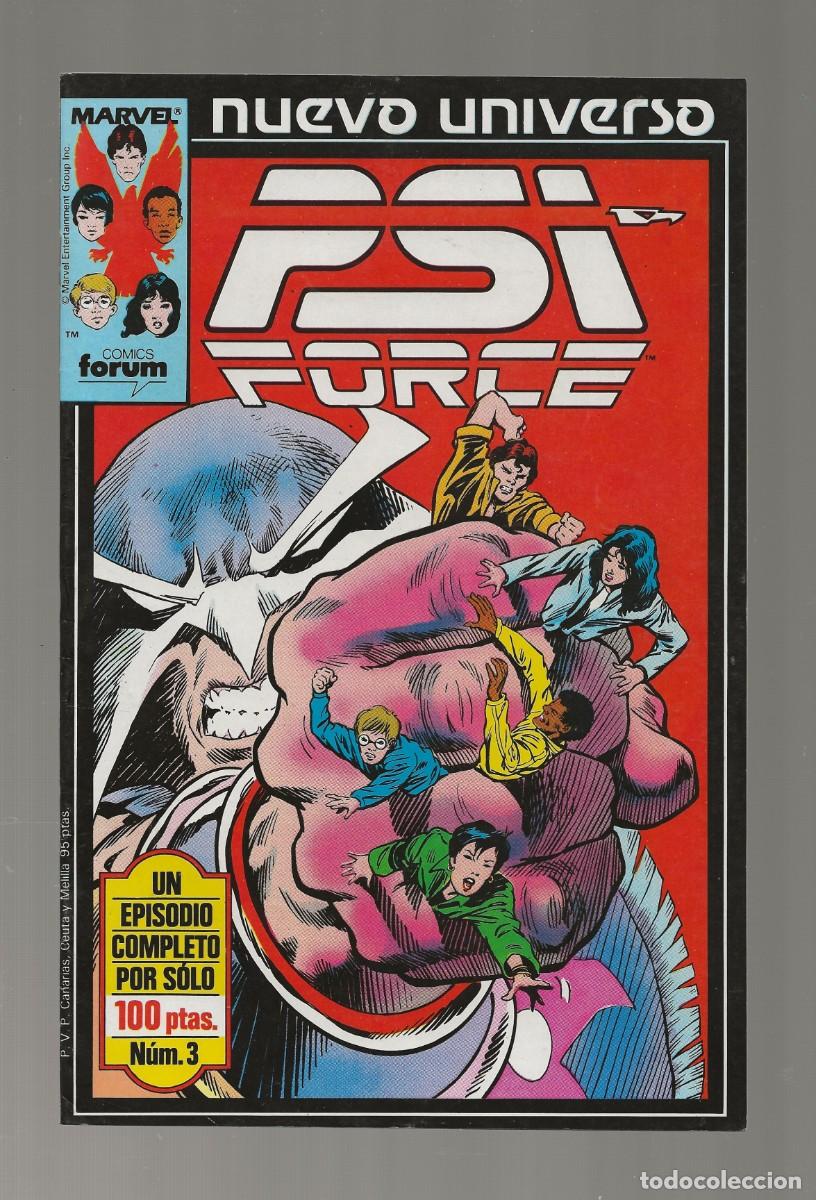 C&oacute;mics: PSI FORCE N&ordm; 3 - NUEVO UNIVERSO MARVEL - FORUM 1988 - Foto 1