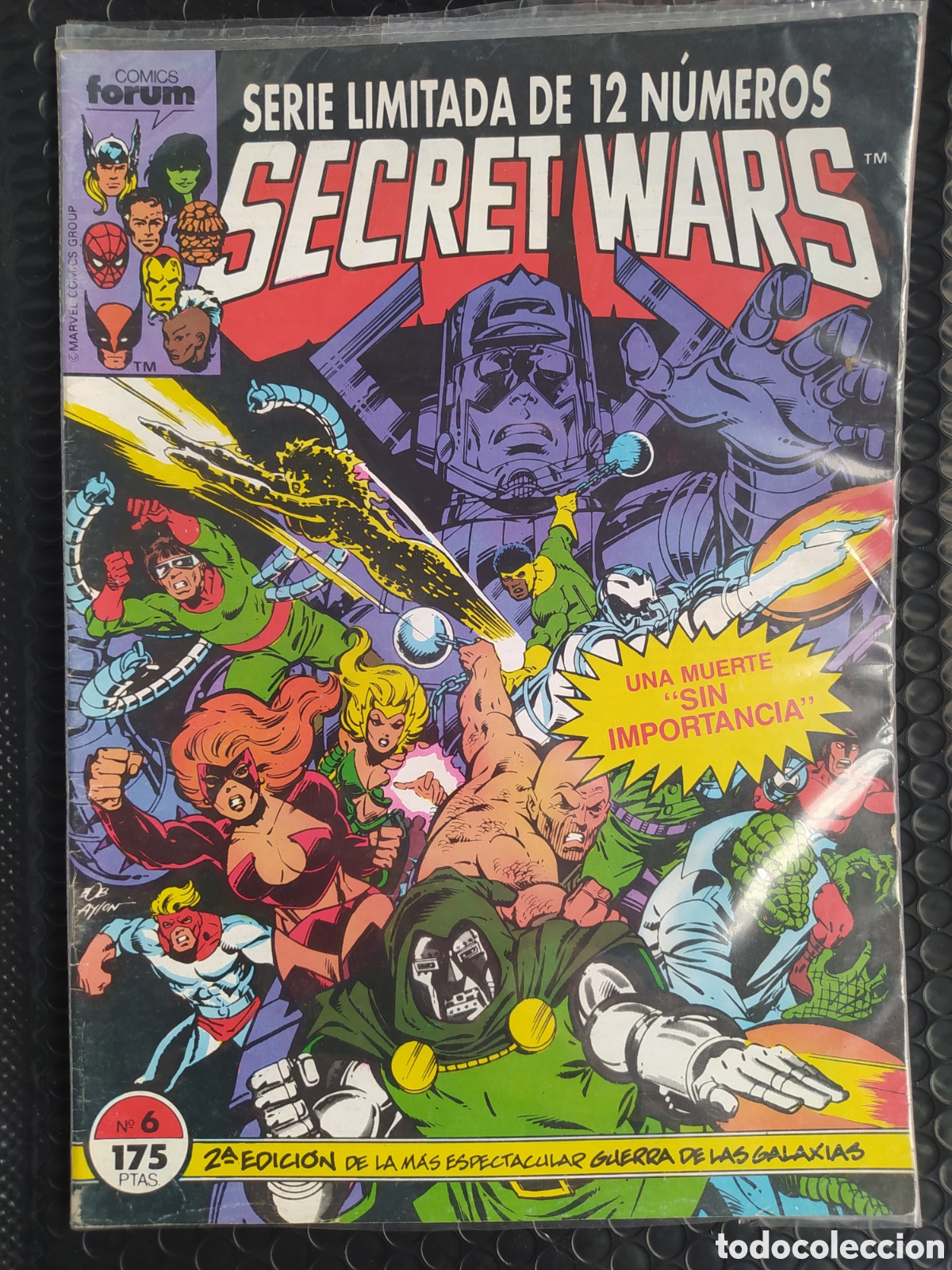 C&oacute;mics: SPANISH EDITION-MARVEL SECRET WARS #6-FORUM-VFN-BOLSA & BACKBOARD