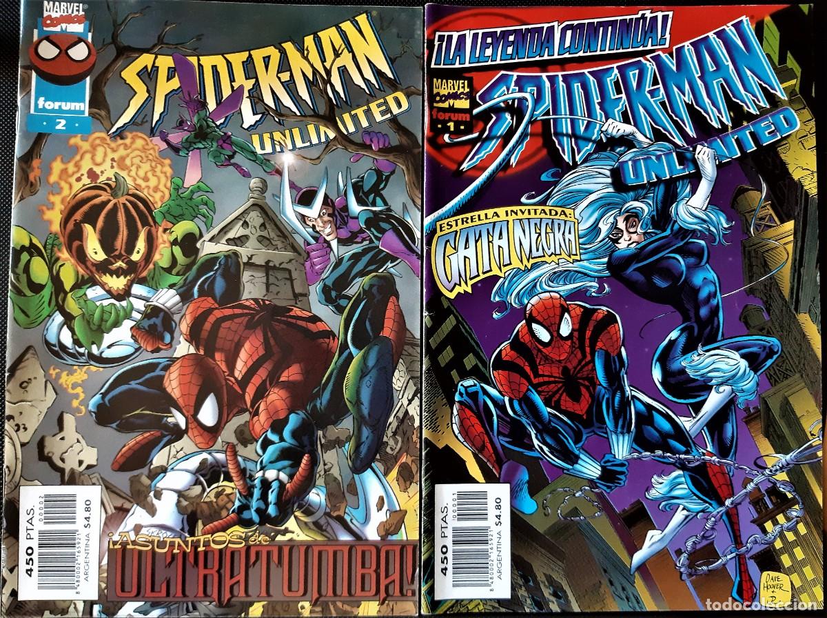 marvel comic spiderman unlimited numeros 1 y 2 - Buy Comics Spiderman,  publisher Forum on todocoleccion