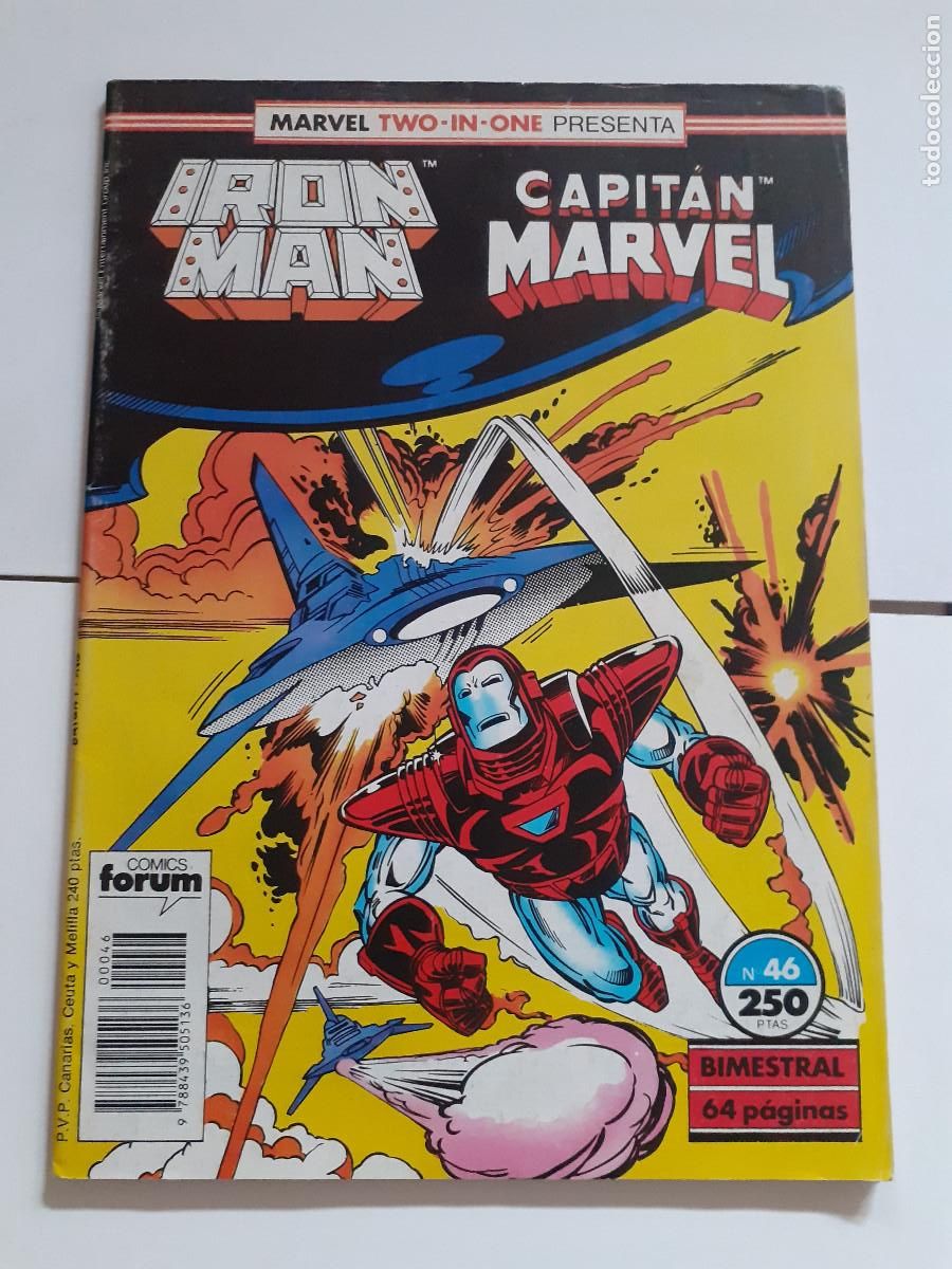 C&oacute;mics: MARVEL TWO-IN-ONE: IRON MAN & CAPIT&Aacute;N MARVEL - N&ordm; 46 -&iexcl;Duelo en el cielo! - FORUM - Foto 1