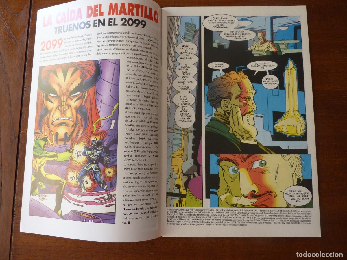 C&oacute;mics: SPIDERMAN 2099 LA CA&Iacute;DA DEL MARTILLO N&ordm; 1,2, Y 3 FORUM 1994 - Foto 3