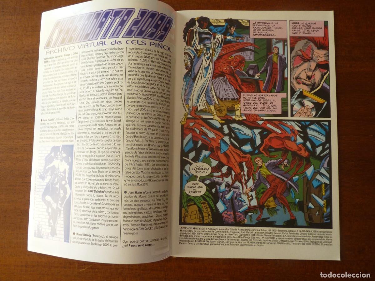 C&oacute;mics: SPIDERMAN 2099 LA CA&Iacute;DA DEL MARTILLO N&ordm; 1,2, Y 3 FORUM 1994 - Foto 9