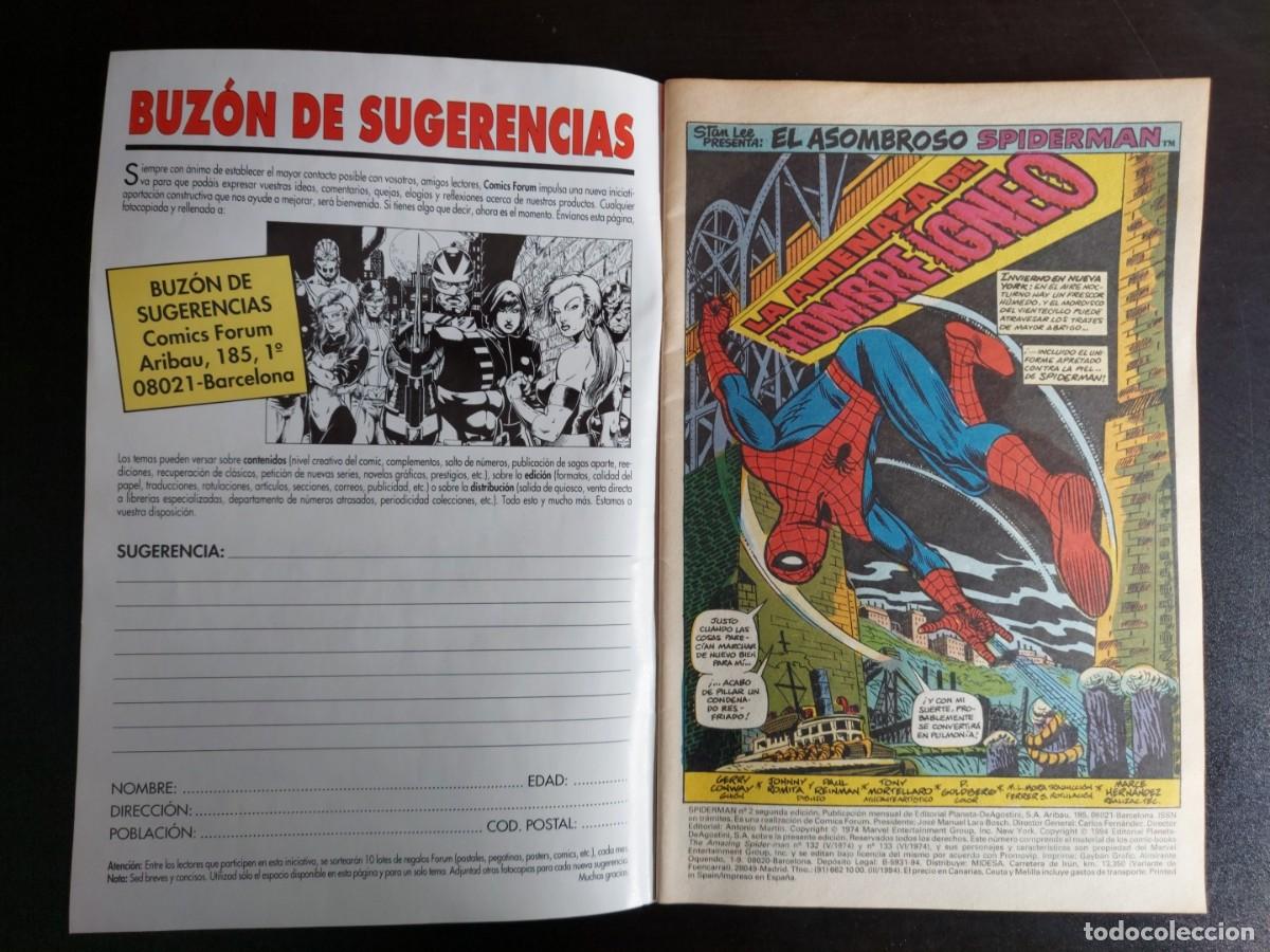 C&oacute;mics: Spiderman Vol. 1 n&ordm; 2 - Segunda Edici&oacute;n - C&oacute;mics Forum - 1994 - Foto 2