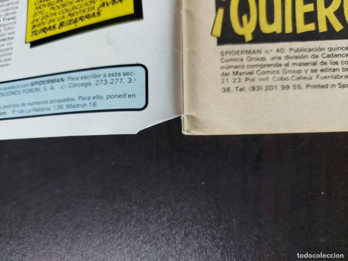 C&oacute;mics: Spiderman Vol. 1 n&ordm; 40 - Atrapad a Spiderman - C&oacute;mics Forum - 1984 - Foto 6