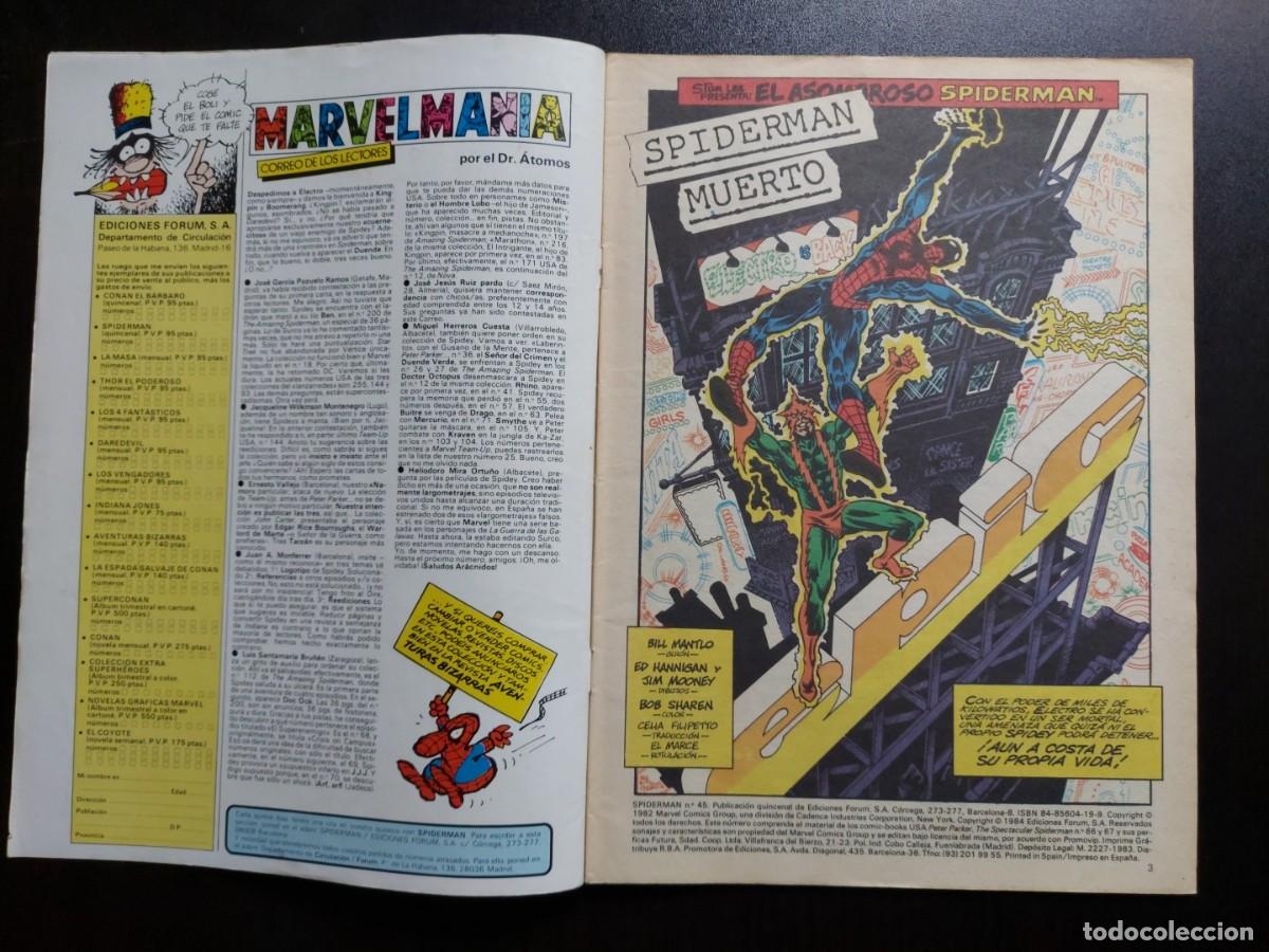 C&oacute;mics: Spiderman Vol. 1 n&ordm; 45 - C&oacute;mics Forum - 1984 - Foto 5