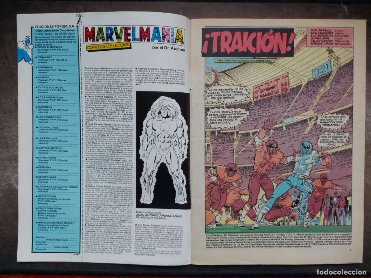 C&oacute;mics: Spiderman Vol. 1 n&ordm; 68 - &iexcl;Traici&oacute;n! - C&oacute;mics Forum - 1985 - Foto 6