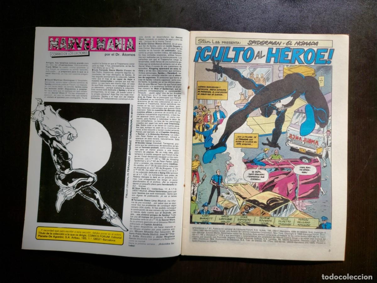 C&oacute;mics: Spiderman Vol. 1 n&ordm; 97 - Con N&oacute;mada - Comics Forum - 1986 - Foto 8