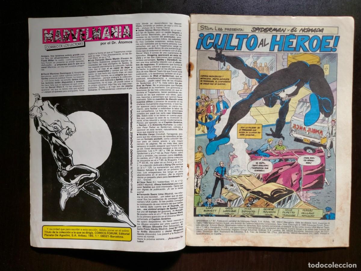 C&oacute;mics: Spiderman Vol. 1 n&ordm; 97 - Con N&oacute;mada - Comics Forum - 1986 - Foto 5