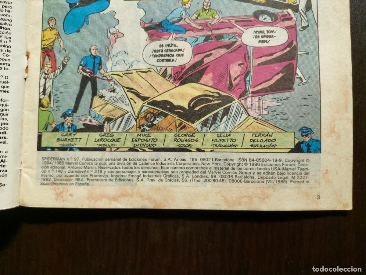 C&oacute;mics: Spiderman Vol. 1 n&ordm; 97 - Con N&oacute;mada - Comics Forum - 1986 - Foto 6