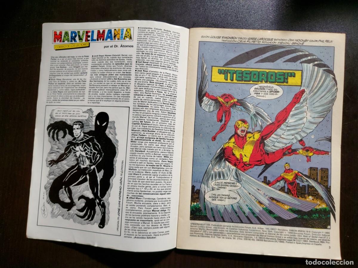 C&oacute;mics: Spiderman Vol. 1 n&ordm; 105 - Comics Forum - 1986 - Foto 5