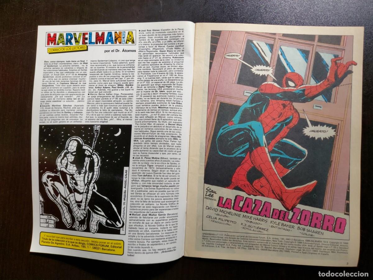 C&oacute;mics: Spiderman Vol. 1 n&ordm; 117 - Comics Forum - 1986 - Foto 8