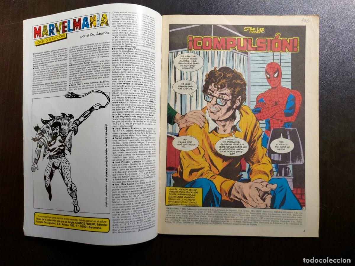 C&oacute;mics: Spiderman Vol. 1 n&ordm; 130 - Ser&aacute;s El Pr&oacute;ximo - Comics Forum - 1987 - Foto 5