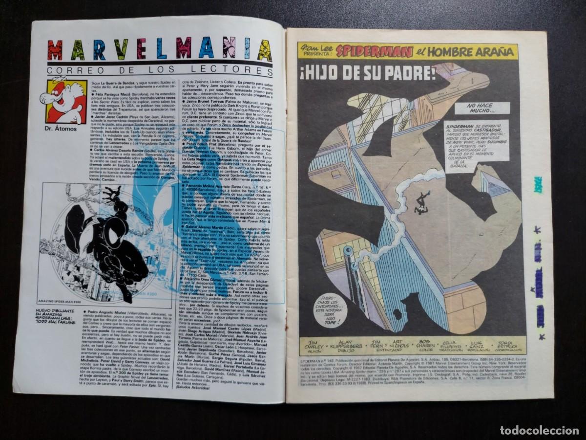 C&oacute;mics: Spiderman Vol. 1 n&ordm; 148 - Comics Forum - 1987 - Foto 5