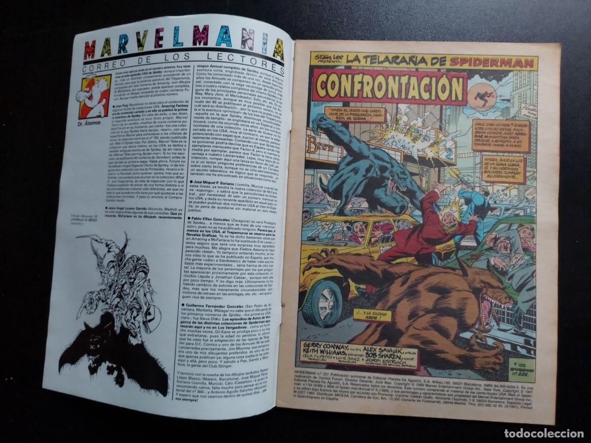 C&oacute;mics: Spiderman Vol. 1 n&ordm; 227 - &iexcl;Confrontaci&oacute;n! - C&oacute;mics Forum - 1991 - Foto 4