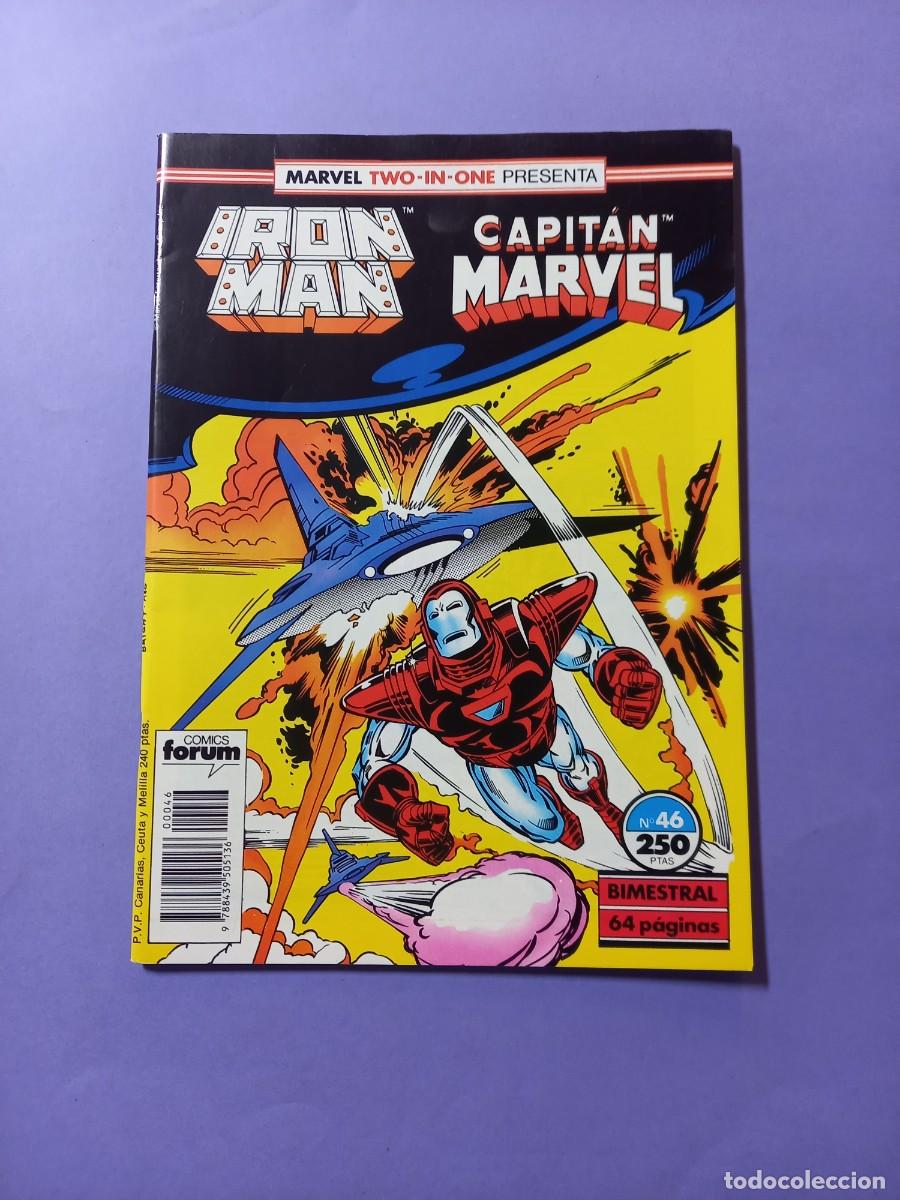 C&oacute;mics: Marvel Two-in-One IRON MAN -CAPITAN MARVEL N&ordm; 46 REF C2 - Foto 1