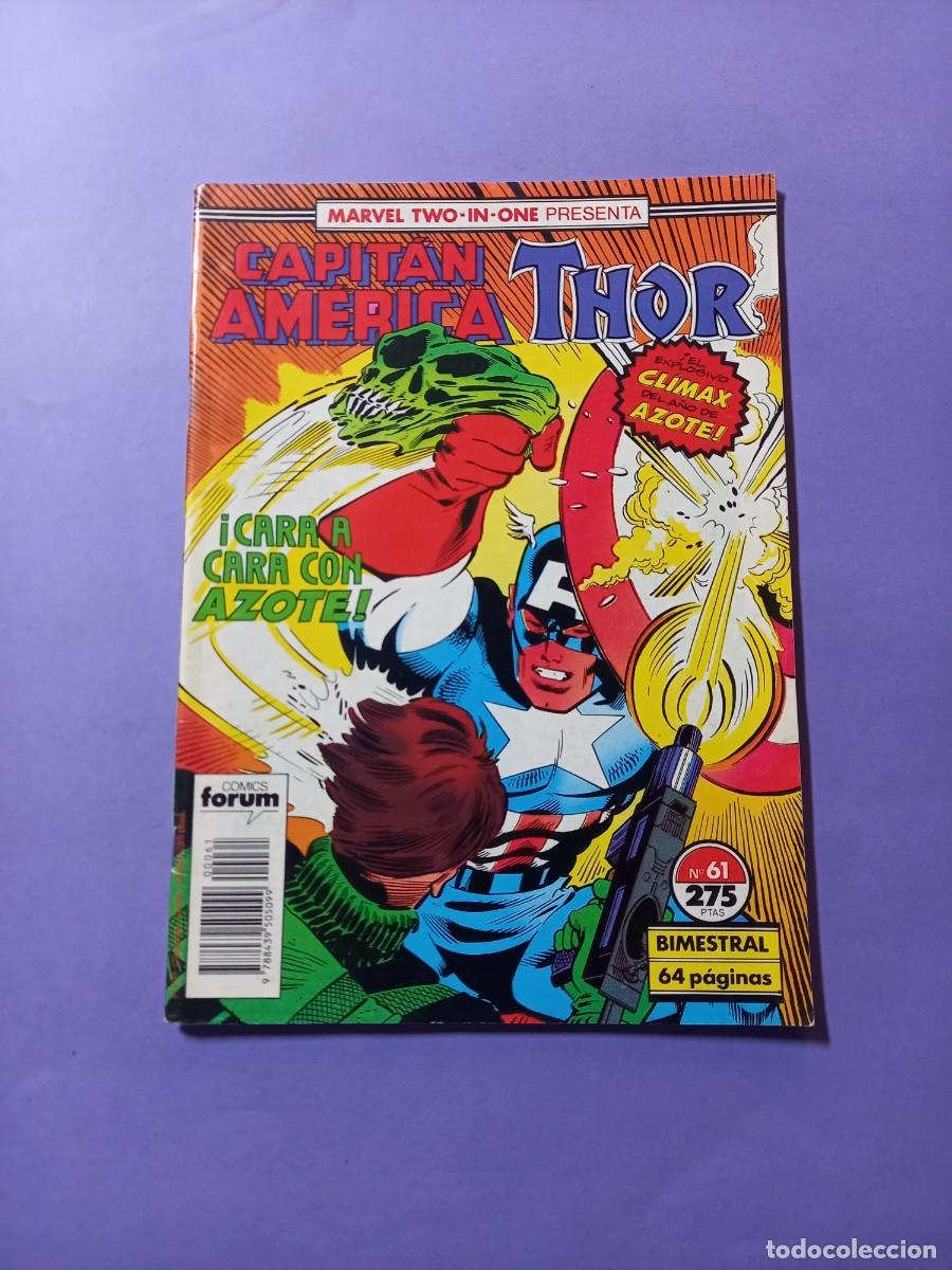 C&oacute;mics: Marvel Two-in-One CAPITAN AMERICA THOR - N&ordm; 61 REF C2 - Foto 1