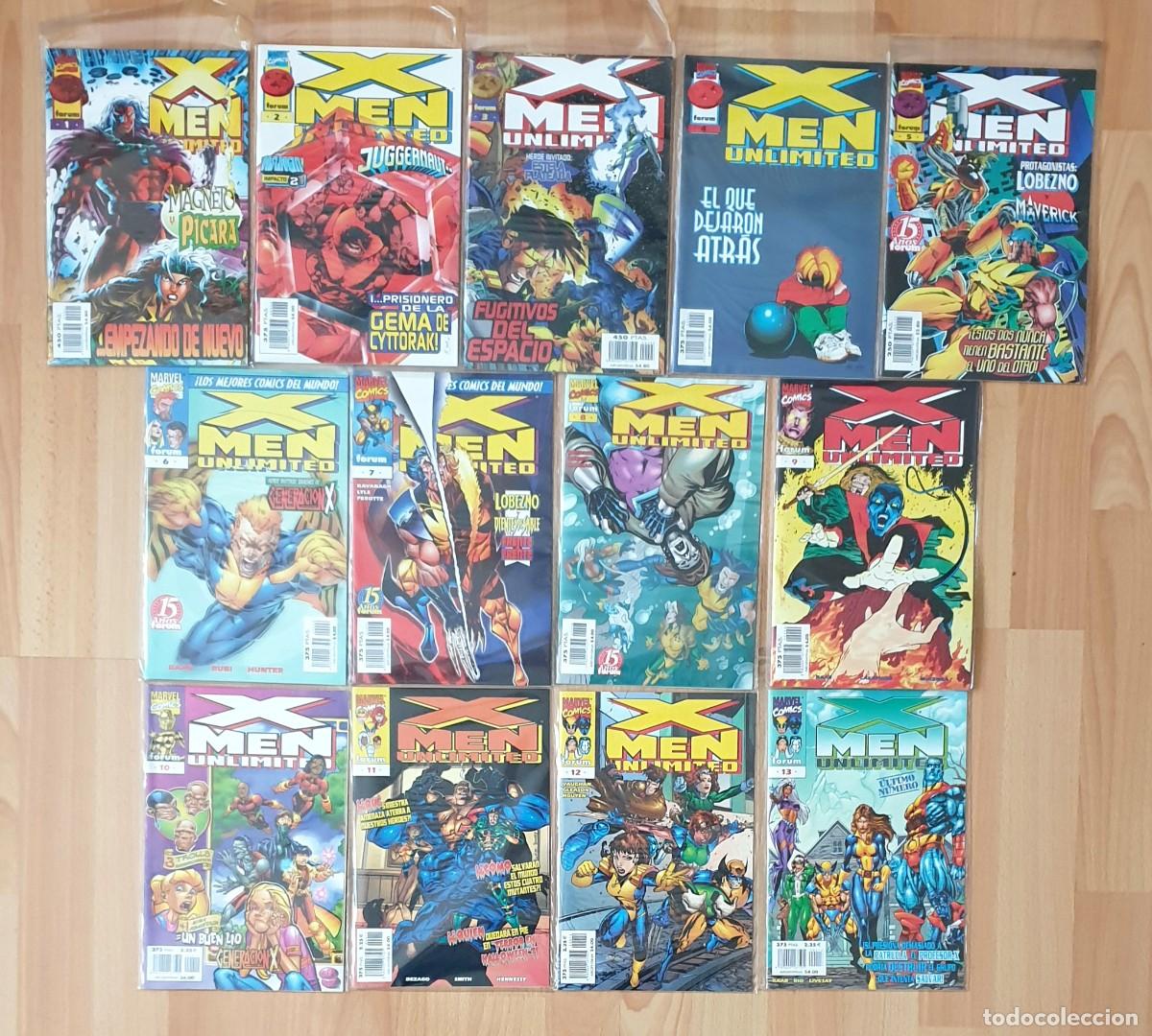 C&oacute;mics: X-MEN UNLIMITED. Coleccion completa de 13 comics. Comics Forum 1997 - Foto 1