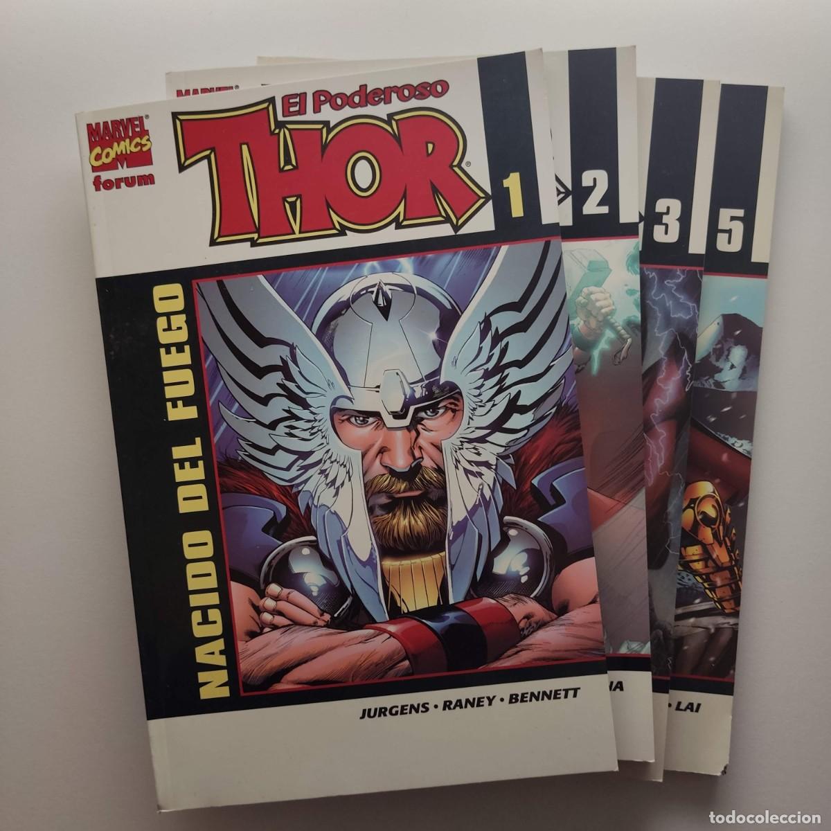 C&oacute;mics: LOTE 4 N&ordm;s EL PODEROSO THOR - 1, 2, 3 Y 5 - TOMOS R&Uacute;STICA 96 PP - Foto 1