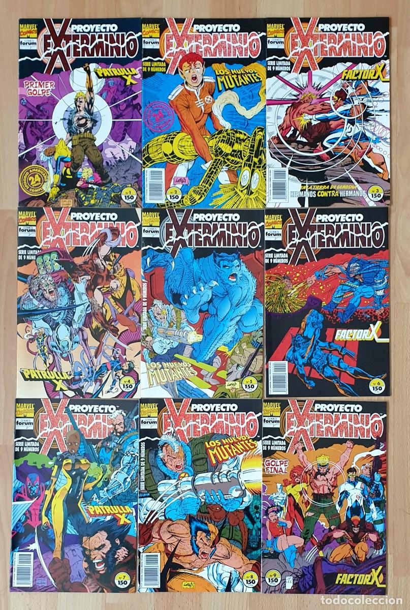 C&oacute;mics: PATRULLA-X. PROYECTO EXTERMINIO. Coleccion completa de 9 comics. Comics Forum 1992 - Foto 1