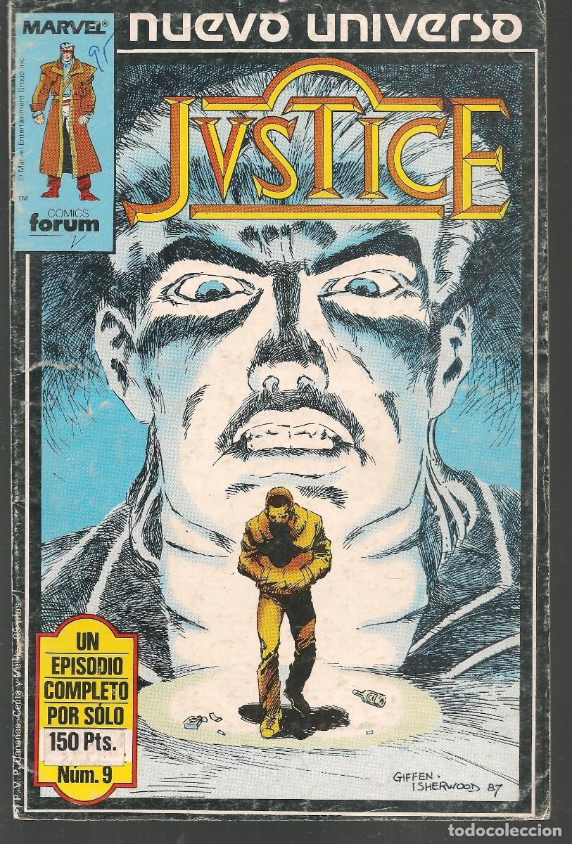 Comics: NUEVO UNIVERSO. JUSTICE. N&ordm; 9. FORUM.(ST/A00B)