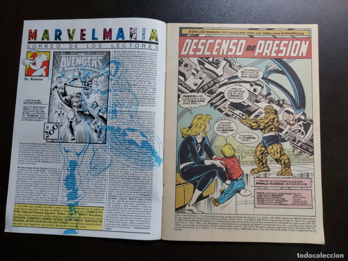 C&oacute;mics: Los 4 Fant&aacute;sticos n&ordm; 75 - Marvel - C&oacute;mics Forum - A&ntilde;o 1989 - Foto 4