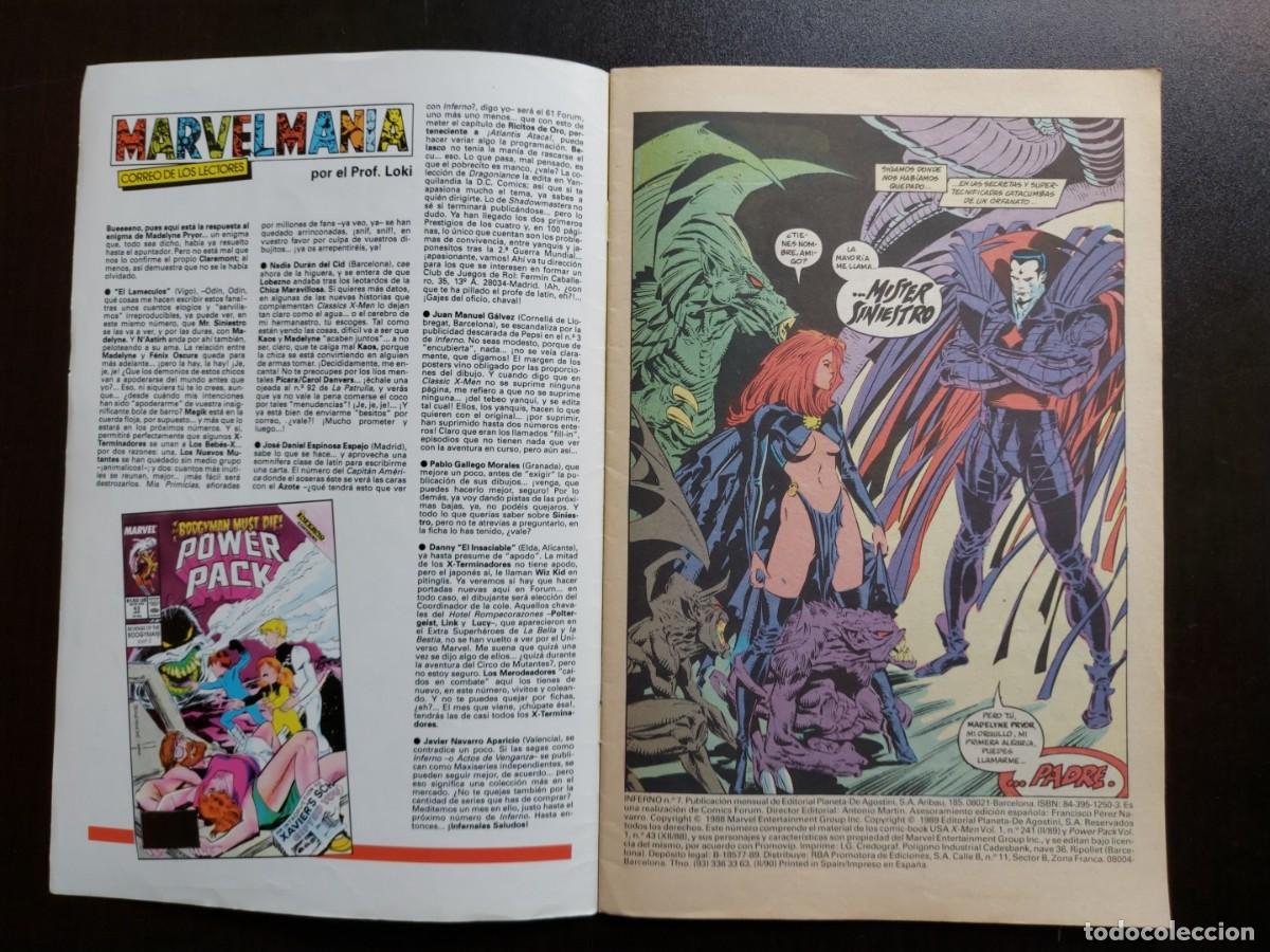 C&oacute;mics: La Patrulla X n&ordm; 7 Inferno - Marvel - Comics Forum - 1990 - Foto 5