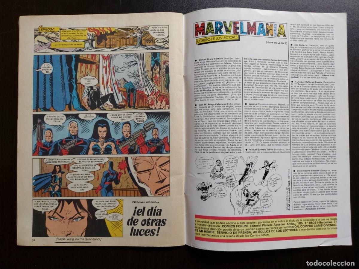 C&oacute;mics: La Patrulla X n&ordm; 90 - Marvel - Comics Forum - 1988 - Foto 5
