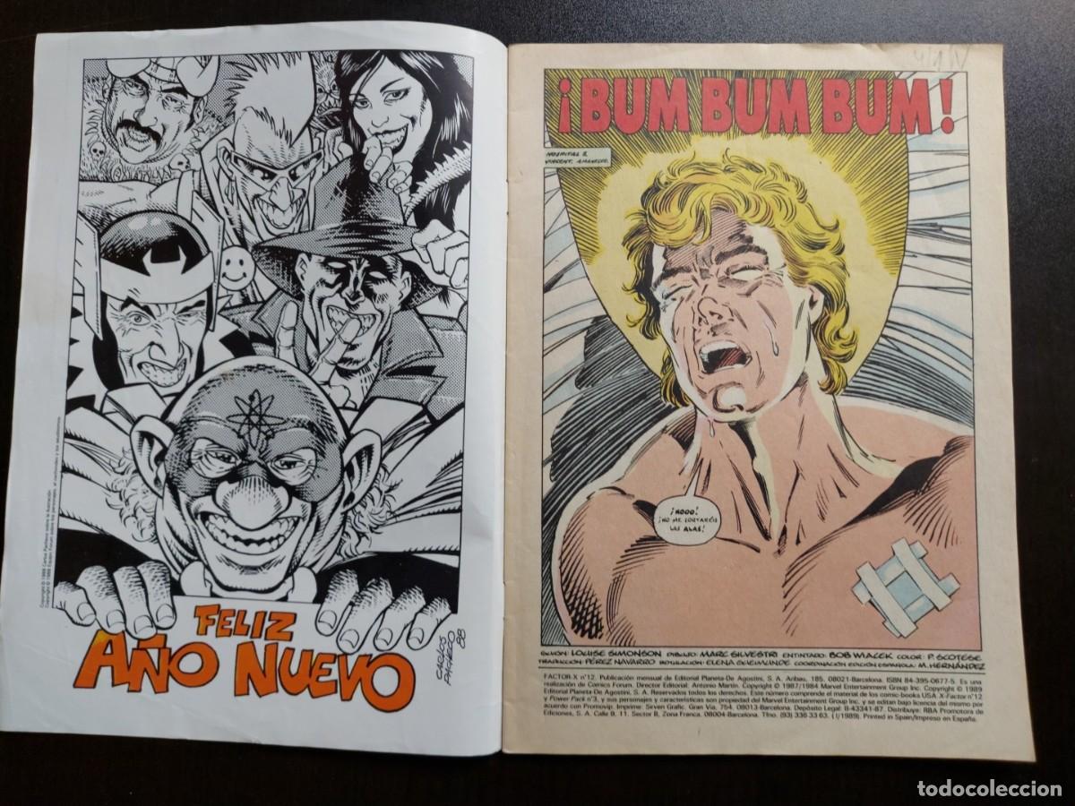 C&oacute;mics: Factor X n&ordm; 12 - Llega... Bum Bum - Marvel - Comics Forum - 1989 - Foto 4