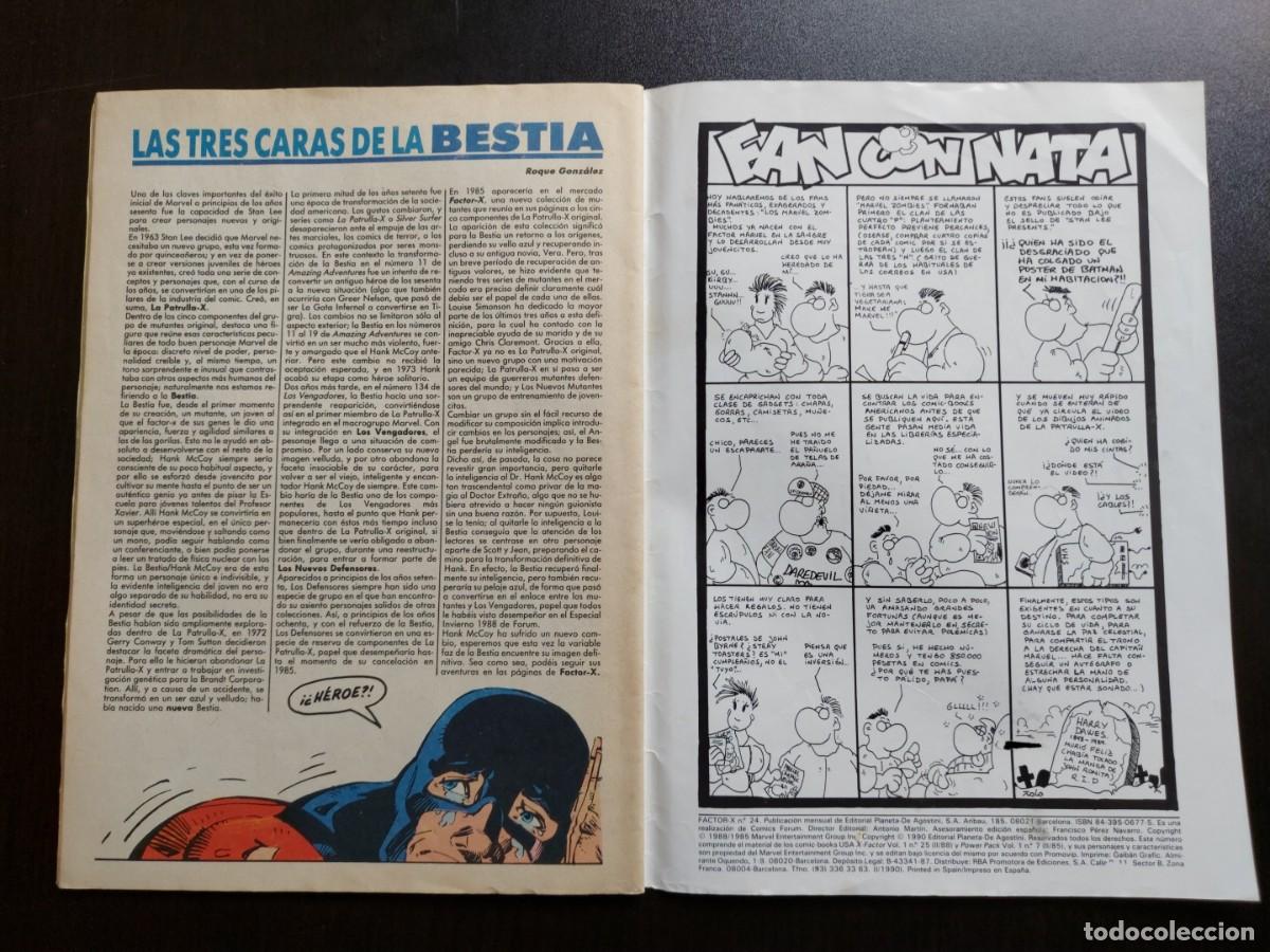 C&oacute;mics: Factor X n&ordm; 24 - La Ca&iacute;da de los Mutantes - Marvel - Comics Forum - 1989 - Foto 5