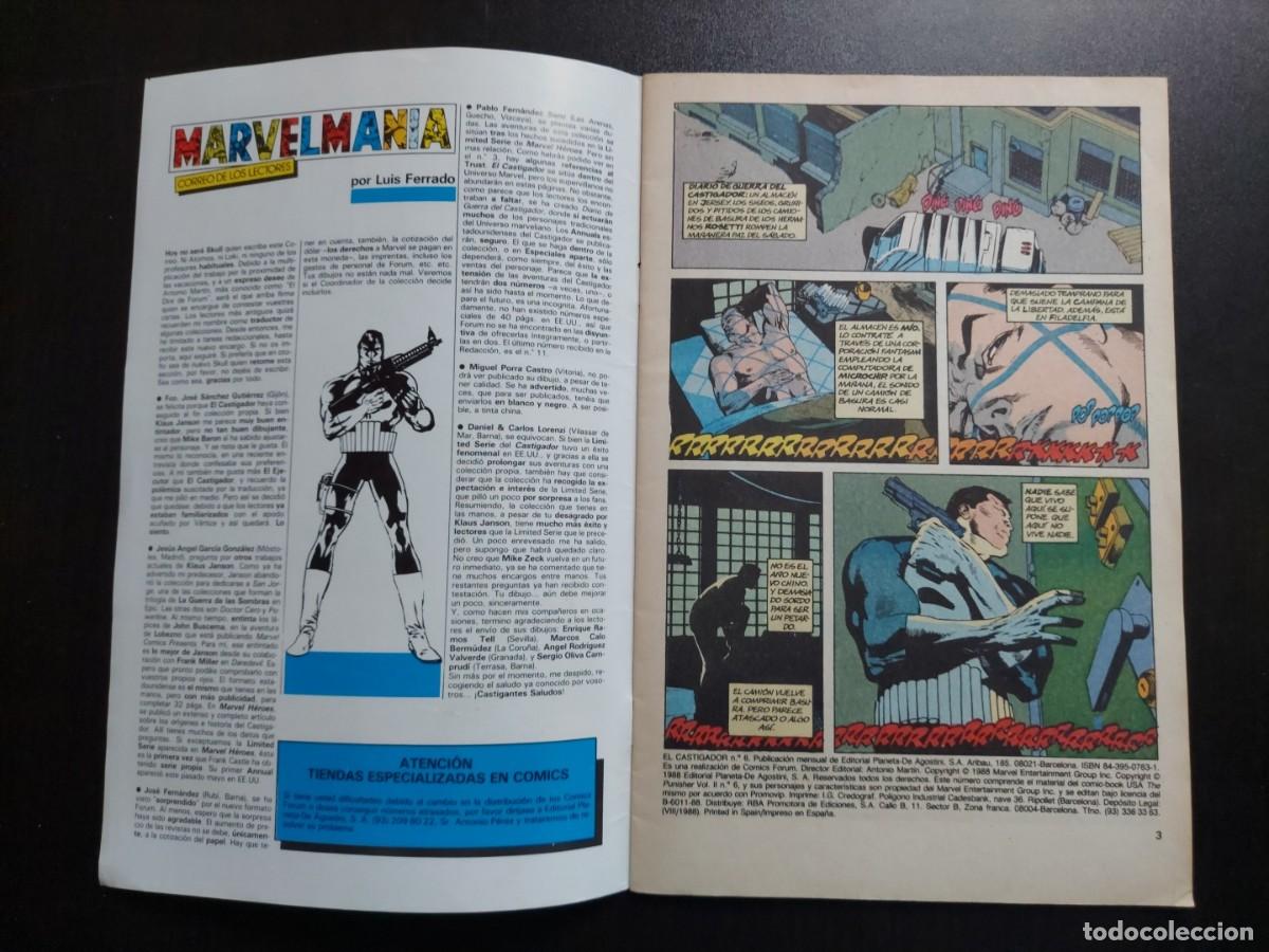 C&oacute;mics: El Castigador n&ordm; 6 - Marvel - C&oacute;mics Forum - A&ntilde;o 1988 - Foto 5