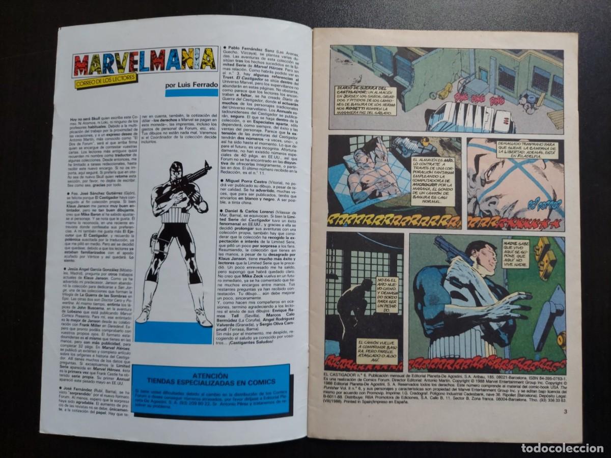 C&oacute;mics: El Castigador n&ordm; 6 - Marvel - C&oacute;mics Forum - A&ntilde;o 1988 - Foto 5