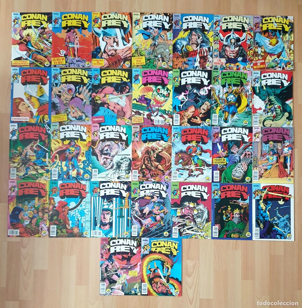 C&oacute;mics: CONAN REY. Colecci&oacute;n completa de 66 comics. Comics Forum 1984 - Foto 2