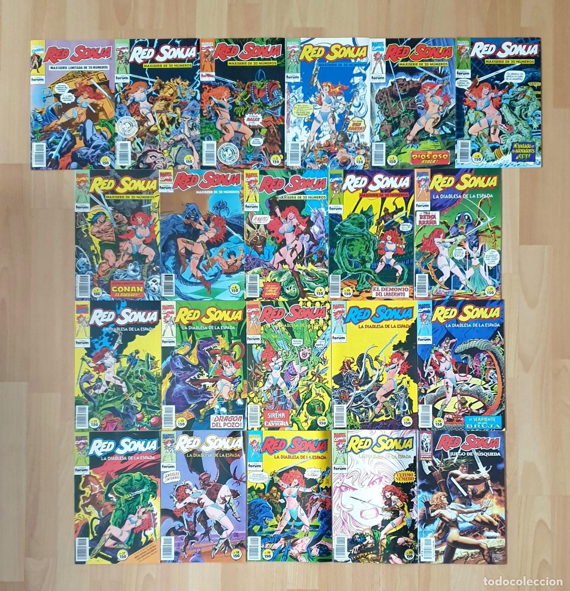 C&oacute;mics: RED SONJA. Maxiserie completa de 20 comics + JUEGO DE BUSQUEDA. Comics Forum 1992 - Foto 1