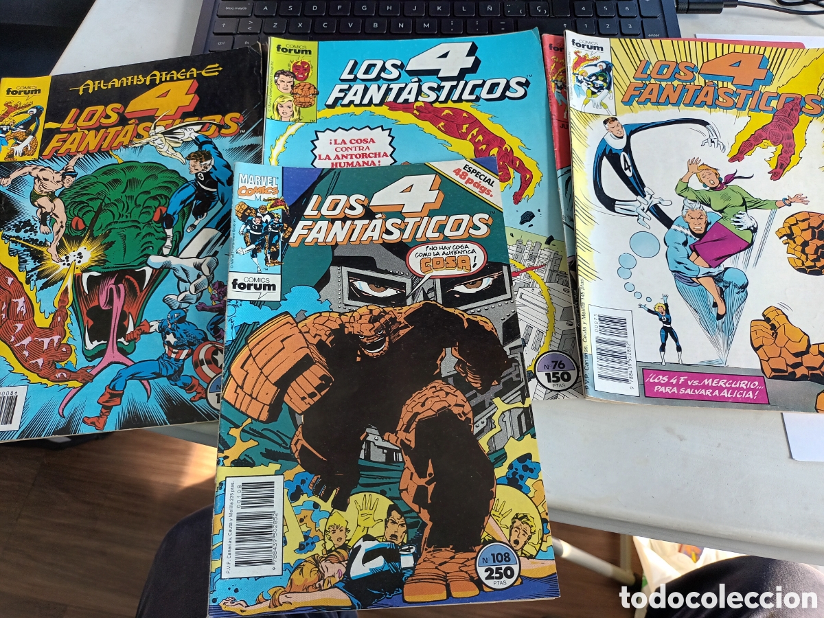 C&oacute;mics: lote 10 Comic los 4 FANTASTICOS Editorial Forum 1985 - Foto 3