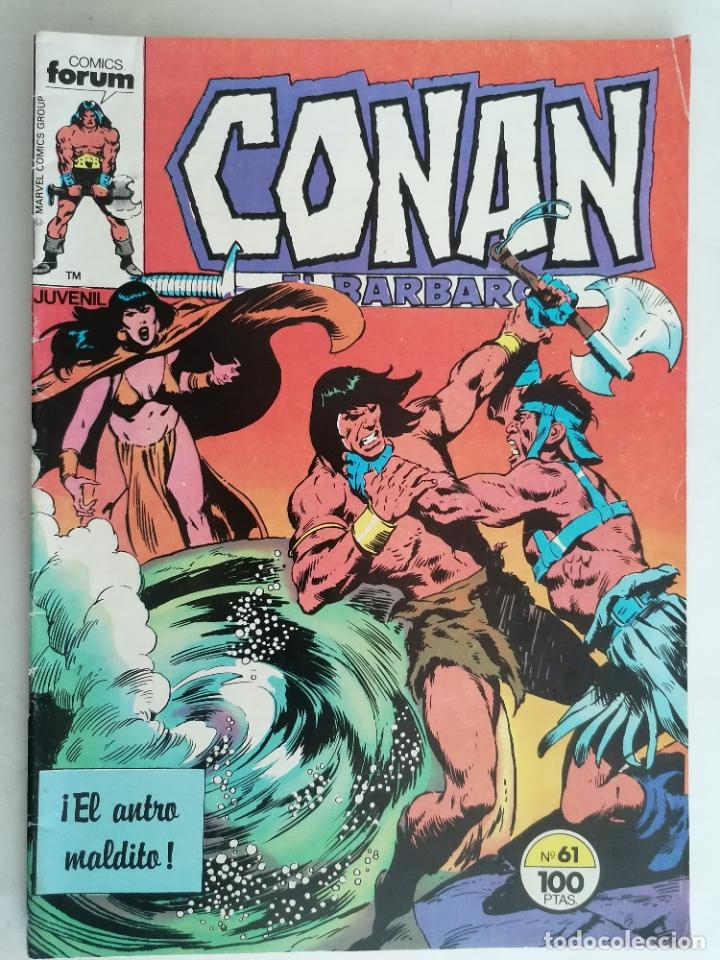 C&oacute;mics: CONAN EL BARBARO, N&ordm; 61, EL ANTRO MALDITO - Foto 1