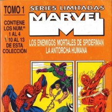 Cómics: SERIES LIMITADAS MARVEL TOMO 1, LOS ENEMIGOS MORTALES DE SPIDERMAN + ANTORCHA HUMANA, 1991, FORUM. Lote 401055644