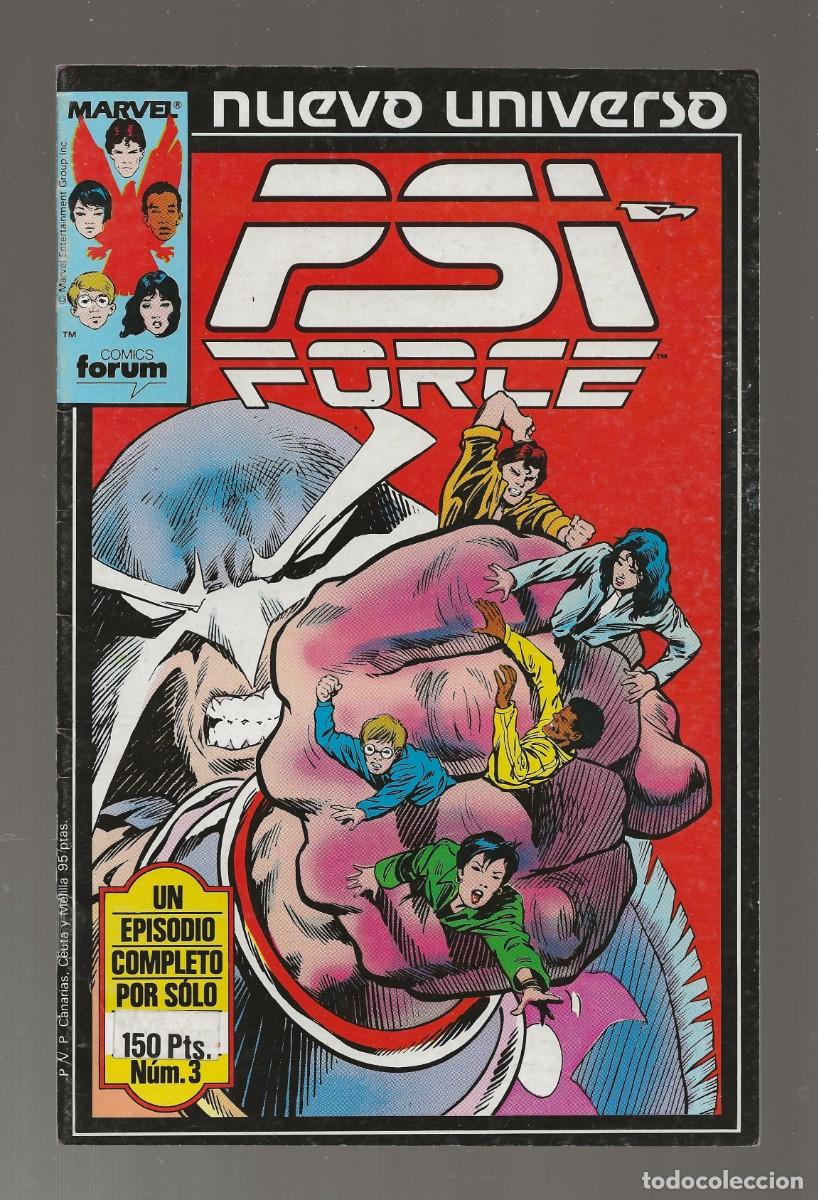 C&oacute;mics: PSI FORCE N&ordm; 3 - NUEVO UNIVERSO MARVEL - FORUM 1988 - Foto 2